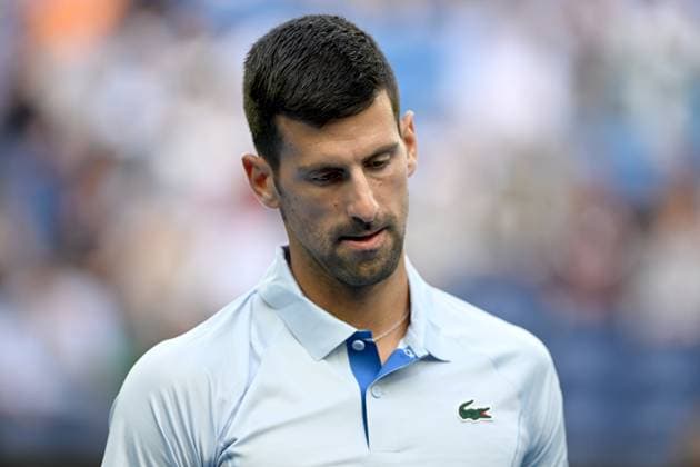 TENNIS AUSTRALIAN OPEN, Novak Djokovic of Serbia during his 3rd round match against Tomas Martin Etcheverry of Argentina on Day 6 of the 2024 Australian Open at Melbourne Park in Melbourne, Friday, January 19, 2024. ( NO ARCHIVING, EDITORIAL USE ONLY, NO USE IN BOOKS WITHOUT CONSENT MELBOURNE VICTORIA AUSTRALIA  Copyright: xJAMESxROSSx 20240119001890915099
