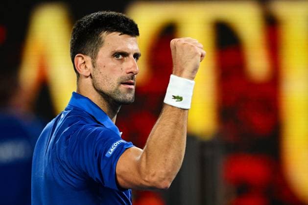 Novak Djokovic (SRB) celebrates winning his third round match Australian Open, Day Six, Tennis, Melbourne Park, Melbourne, Australia - 19 Jan 2024  Copyright: xJamesxGourley Shutterstockx 14306114bn