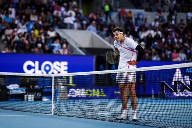 Ben Shelton (USA) during his third round match Australian Open, Day Six, Tennis, Melbourne Park, Melbourne, Australia - 19 Jan 2024  Copyright: xEllaxLing Shutterstockx 14306107cr
