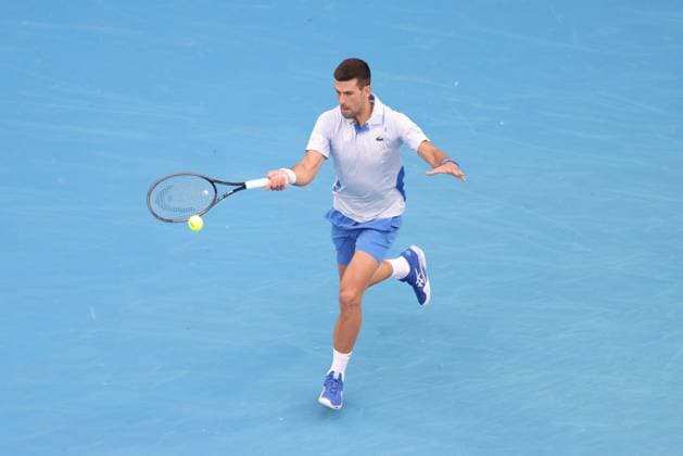Novak Djokovic, SRB, during second round of 2024 Australian Open in Melbourne, 19 01 2023; -