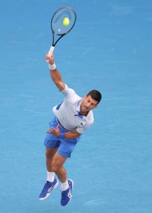 Novak Djokovic, SRB, during second round of 2024 Australian Open in Melbourne, 19 01 2023; -