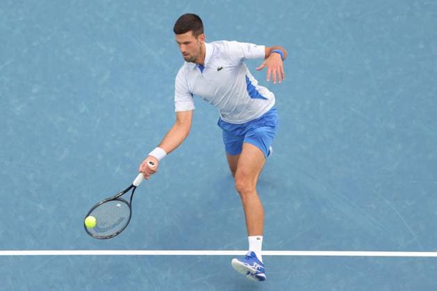 Novak Djokovic, SRB, during second round of 2024 Australian Open in Melbourne, 19 01 2023; -