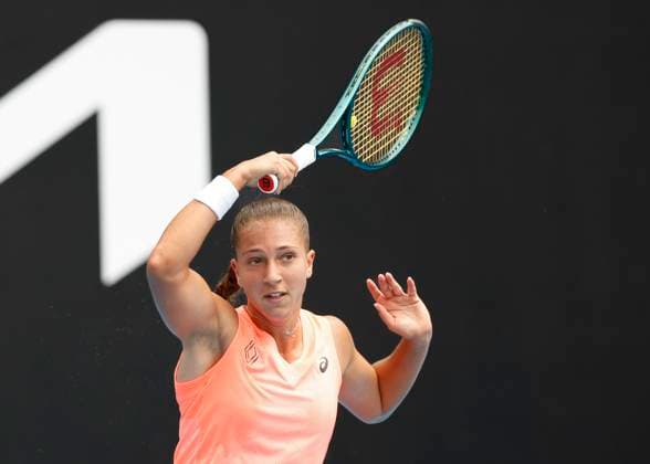 Diane Parry (FRA), Australian Open 2024, Melbourne Park, Melbourne, Victoria, Australia. Copyright: xJuergenxHasenkopfx