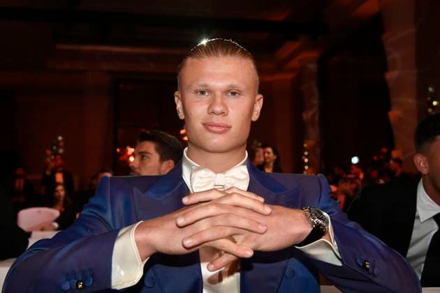 Bilder des Jahres 2024, Sport 01 Januar Sport Themen der Woche KW03 Sport Bilder des Tages Foto Fabio Ferrari LaPresse - 19 Gennaio 2024 - Dubai, Emirati Arabi Uniti - - Calcio -Globe Soccer Awards 2024 - 14esima edizione. Nella foto: Erling Haaland January 19, 2024 Dubai, United Arab Emirates - sport - Soccer - Globe Soccer Awards 2024 - 14th edition. In the pic: Erling Haaland  Copyright: xFabioxFerrari LaPressex