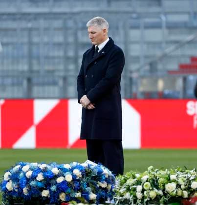 19.01.2024, Franz Beckenbauer Trauerfeier , Allianz Arena Muenchen, Fussball, im Bild: Bastian Schweinsteiger