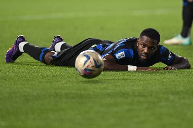 Db Riyad (Arabia Saudita) 19 01 2024 - Supercoppa Italiana Inter-Lazio foto Daniele Buffa Image nella foto: Marcus Thuram 