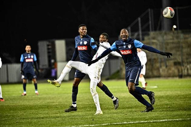 clinton Mata (ol) FOOTBALL : Bergerac vs Lyon - 16eme de Finale de la Coupe de France - Limoges - 19-01-2024 ThierryBreton Panoramic 