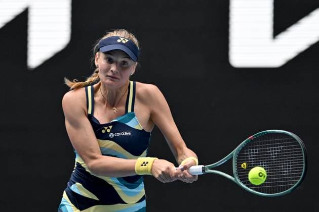 TENNIS AUSTRALIAN OPEN, Dayana Yastremska of Ukraine in action during her round 3 match against Emma Navarro of the USA on Day 7 of the 2024 Australian Open at Melbourne Park in Melbourne, Saturday, January 20, 2024. ( NO ARCHIVING, EDITORIAL USE ONLY, NO USE IN BOOKS WITHOUT CONSENT MELBOURNE VICTORIA AUSTRALIA  Copyright: xLUKASxCOCHx 20240120001891222309
