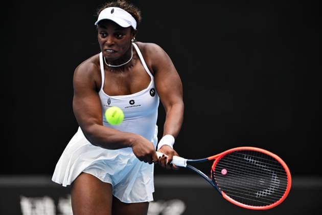 Sloane Stephens (USA) during her third round match Australian Open, Day Seven, Tennis, Melbourne Park, Melbourne, Australia - 20 Jan 2024  Copyright: xJamesxGourley Shutterstockx 14306286h