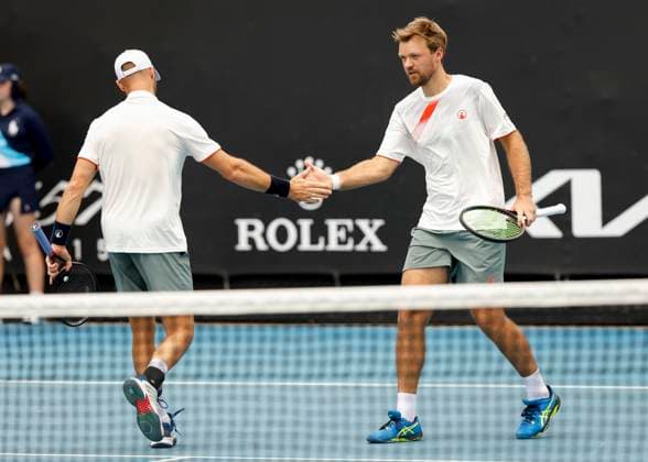Kevin Krawietz Tim Puetz, Herren Doppel, Australian Open 2024, Melbourne Park, Melbourne, Victoria, Australia. Copyright: xJuergenxHasenkopfx