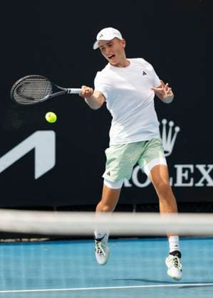 Justin Engel (GER), Australian Open 2024, Melbourne Park, Melbourne, Victoria, Australia. Copyright: xJuergenxHasenkopfx