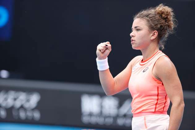 January 20, 2024, Melbourne, Victoria, Australia: Jasmine Paolini (ITA) in action during their round three singles match against Anna Blinkova on day seven of the 2024 Australian Open at Melbourne Park on January 20, 2024 in Melbourne, Australia. Melbourne Australia - ZUMAl131 20240120_zsp_l131_027 Copyright: xCiroxDexLucax