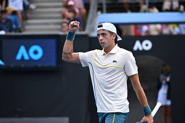 Australia Open - Melbourne Arthur Cazaux (FRA) during his third round match at the 2024 Australian Open at Melbourne Park in Melbourne, Australia, on January 20, 2024. Photo by Corinne Dubreuil ABACAPRESS.COM Melbourne Australia  Copyright: xDubreuilxCorinne ABACAx