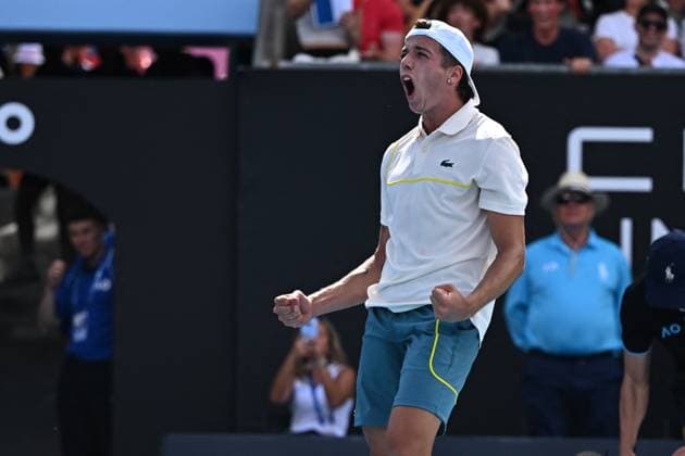 Australia Open - Melbourne Arthur Cazaux (FRA) during his third round match at the 2024 Australian Open at Melbourne Park in Melbourne, Australia, on January 20, 2024. Photo by Corinne Dubreuil ABACAPRESS.COM Melbourne Australia  Copyright: xDubreuilxCorinne ABACAx