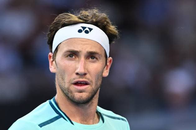 TENNIS AUSTRALIAN OPEN, Casper Ruud of Norway during his 3rd round match against Cameron Norrie of the United Kingdom on Day 7 of the 2024 Australian Open at Melbourne Park in Melbourne, Saturday, January 20, 2024. ( NO ARCHIVING, EDITORIAL USE ONLY, NO USE IN BOOKS WITHOUT CONSENT MELBOURNE VICTORIA AUSTRALIA  Copyright: xJOELxCARRETTx 20240120001891293245