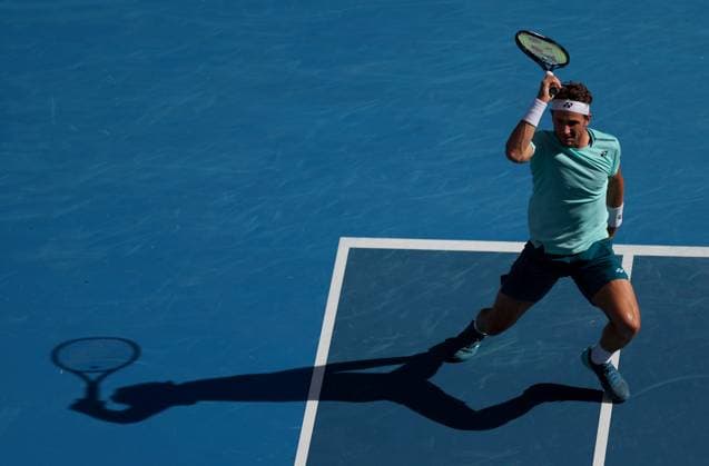 Casper Ruud of Norway in action Australian Open, Day Seven, Tennis, Melbourne Park, Melbourne, Australia - 20 Jan 2024  Copyright: xEllaxLing Shutterstockx 14306285ci