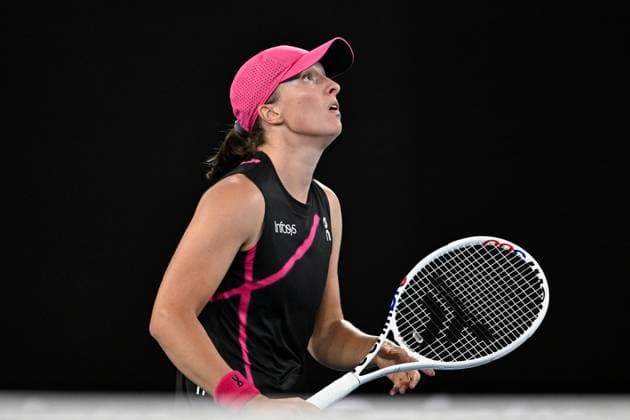 Iga Swiatek (POL) during her third round match Australian Open, Day Seven, Tennis, Melbourne Park, Melbourne, Australia - 20 Jan 2024  Copyright: xJamesxGourley Shutterstockx 14306286gm