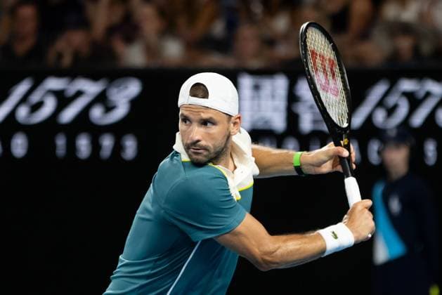 January 20, 2024, Melbourne, Victoria, Australia: MELBOURNE, AUSTRALIA - JANUARY 20: Grigor Dimitrov of Bulgaria plays Nuno Borges of Portugal on Day 7 of the 2024 Australian Open at Melbourne Park on January 20, 2024 in Melbourne, Australia. Melbourne Australia - ZUMAp121 20240120_zsp_p121_097 Copyright: xChrisxPutnamx