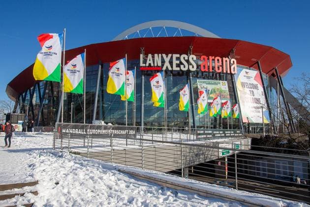 Lanxess Arena - Cologne HANDBALL : Championnat d Europe 2024 : France vs Islande - 01 20 2024 LaurentTheophile Panoramic 