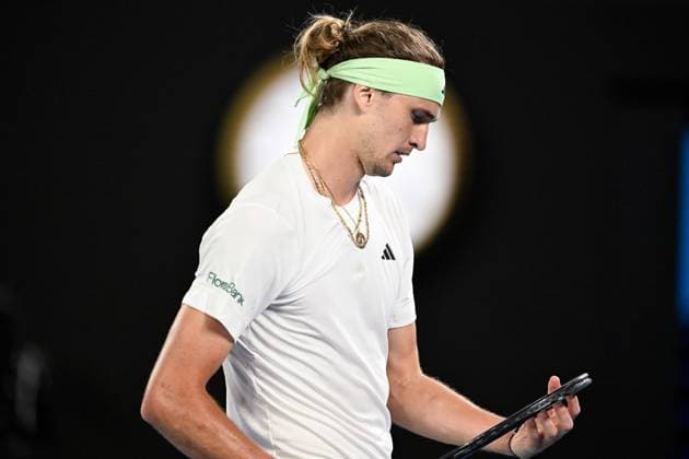 Alexander Zverev (GER) during his third round match Australian Open, Day Seven, Tennis, Melbourne Park, Melbourne, Australia - 20 Jan 2024  Copyright: xJamesxGourley Shutterstockx 14306286jx