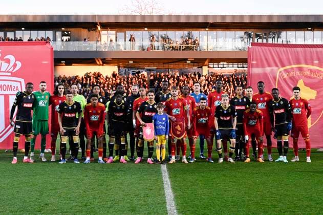 Rodez Aveyron Football vs. AS Monaco pour 16eme de finale de la Coupe de France au Stade Paul Lignon de Rodez, le 20 janvier 2024. FOOTBALL : Rodez AF vs. AS Monaco - Coupe de France - 20 01 2024 ValentinaClaret Panoramic 