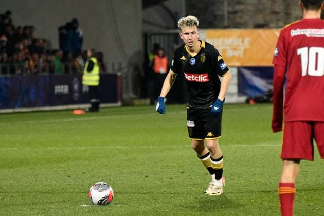 Aleksandr GOLOVIN (ASM) Rodez Aveyron Football vs. AS Monaco pour 16eme de finale de la Coupe de France au Stade Paul Lignon de Rodez, le 20 janvier 2024. FOOTBALL : Rodez AF vs. AS Monaco - Coupe de France - 20 01 2024 ValentinaClaret Panoramic 