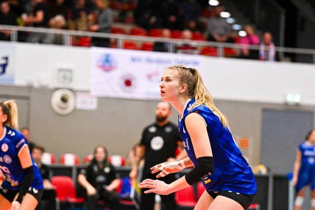 1. Volleyball Bundesliga Frauen, Dresdner SC vs. Allianz MTV Stuttgart, Dresden, 20.01.2024 Monique Strubbe (Allianz MTV Stuttgart, 8) 1.Volleyball Bundesliga Frauen, Dresdner SC vs. Allianz MTV Stuttgart am 20.01.2024 in der Margon Arena Dresden Copyright: xBEAUTIFULxSPORTS Hoepnerx