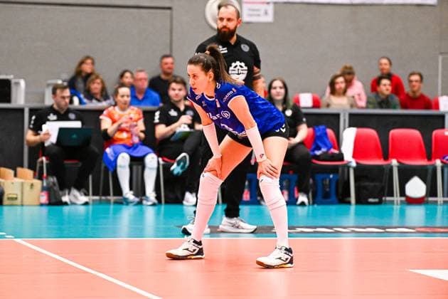 1. Volleyball Bundesliga Frauen, Dresdner SC vs. Allianz MTV Stuttgart, Dresden, 20.01.2024 Maria Segura Palleres (Allianz MTV Stuttgart, 3) 1.Volleyball Bundesliga Frauen, Dresdner SC vs. Allianz MTV Stuttgart am 20.01.2024 in der Margon Arena Dresden Copyright: xBEAUTIFULxSPORTS Hoepnerx