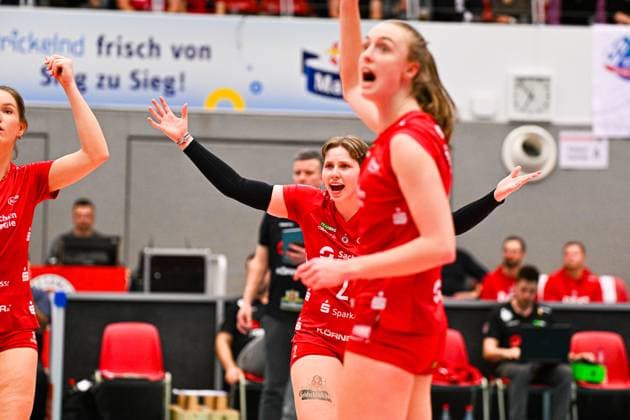 1. Volleyball Bundesliga Frauen, Dresdner SC vs. Allianz MTV Stuttgart, Dresden, 20.01.2024 Larissa Winter (Dresdner SC, 2) 1.Volleyball Bundesliga Frauen, Dresdner SC vs. Allianz MTV Stuttgart am 20.01.2024 in der Margon Arena Dresden Copyright: xBEAUTIFULxSPORTS Hoepnerx