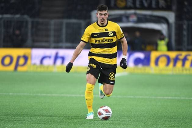 20.01.2024, Bern, Stadion Wankdorf, Super League: BSC Young Boys - Grasshopper Club Zürich, 7 Filip Ugrinic (Young Boys). Bern Stadion Wankdorf Bern Switzerland Copyright: xJustPictures.ch ManuelxWinterbergerx jp-de-MaWi-20.01.24_MWI_1659