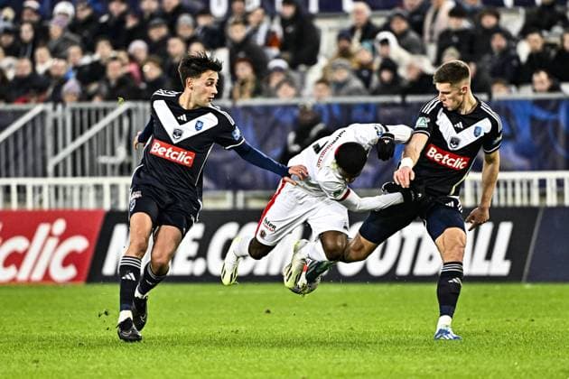 Ali Cho (ogc) FOOTBALL : Bordeaux vs Nice - 16eme de Finale de la Coupe de France - Bordeaux - 20-01-2024 ThierryBreton Panoramic 
