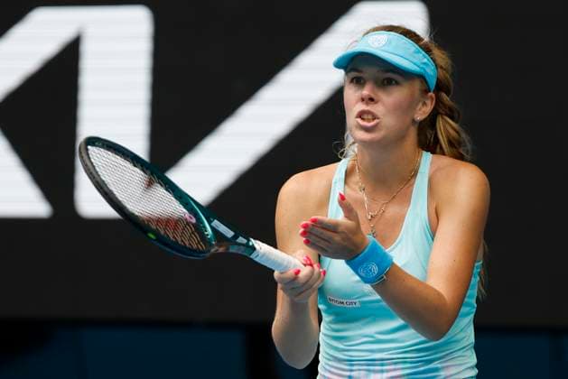 21st January 2024; Melbourne Park, Melbourne, Victoria, Australia; Australian Open Tennis Championship Day 8; Magdalena Frech (POL) in action during her round four singles match against Coco Gauff (USA)  ActionPlus12599893 NaFoto
