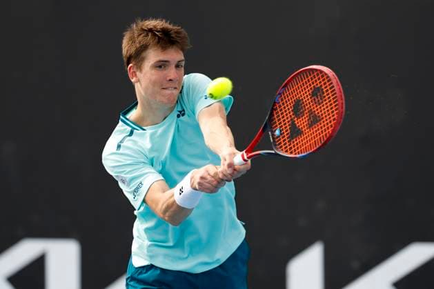 Max Stenzer (GER), Jungen Einzel BS, Australian Open 2024, Melbourne Park, Melbourne, Victoria, Australia. Copyright: xJuergenxHasenkopfx