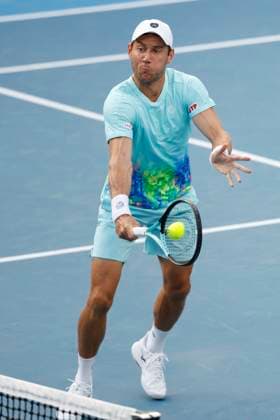 Storm Hunter Matthew Ebden, Mixed Doubles, Australian Open 2024, Melbourne Park, Melbourne, Victoria, Australia. Copyright: xJuergenxHasenkopfx