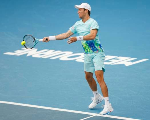 Storm Hunter Matthew Ebden, Mixed Doubles, Australian Open 2024, Melbourne Park, Melbourne, Victoria, Australia. Copyright: xJuergenxHasenkopfx
