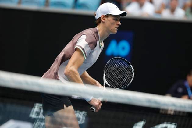 21st January 2024; Melbourne Park, Melbourne, Victoria, Australia; Australian Open Tennis Championship Day 8; Jannik Sinner ( ITA) during the round four singles match against Karen Khachanov  ActionPlus12599985 NaFoto