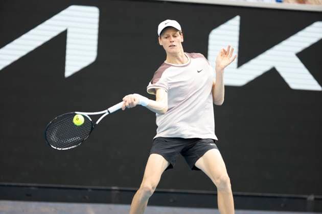 21st January 2024; Melbourne Park, Melbourne, Victoria, Australia; Australian Open Tennis Championship Day 8; Jannik Sinner ( ITA) during the round four singles match against Karen Khachanov  ActionPlus12599993 NaFoto
