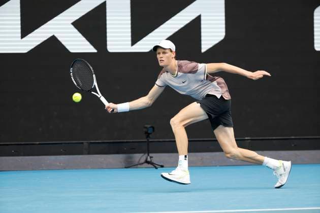 21st January 2024; Melbourne Park, Melbourne, Victoria, Australia; Australian Open Tennis Championship Day 8; Jannik Sinner ( ITA) during the round four singles match against Karen Khachanov  ActionPlus12600011 NaFoto