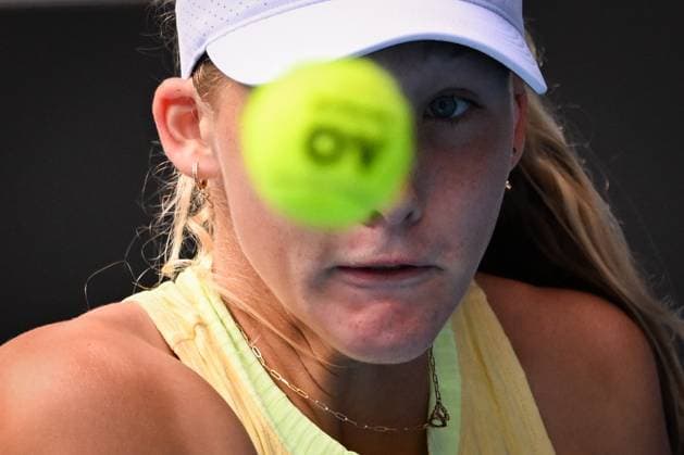 Mirra Andreeva during her fourth round match Australian Open, Day Eight, Tennis, Melbourne Park, Melbourne, Australia - 21 Jan 2024  Copyright: xJamesxGourley Shutterstockx 14306289gk