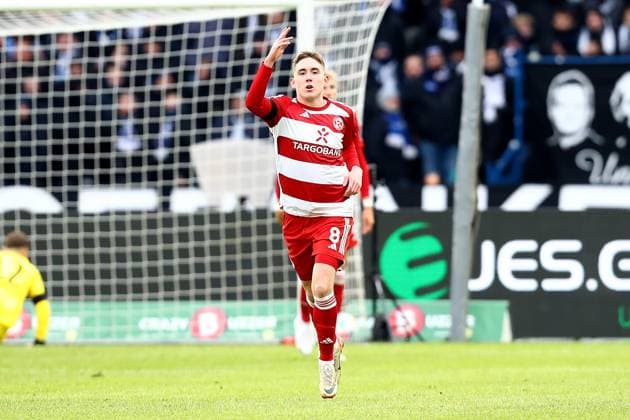 21.01.2024, xtgx, Fussball 2.Bundesliga, Hertha BSC Berlin - Fortuna Duesseldorf emspor, v.l. Torjubel nach dem Tor zum celebrating the goal celebrate 1:1 durch Isak Bergmann Johannesson (Fortuna Duesseldorf) (DFL DFB REGULATIONS PROHIBIT ANY USE OF PHOTOGRAPHS as IMAGE SEQUENCES and or QUASI-VIDEO) Berlin
