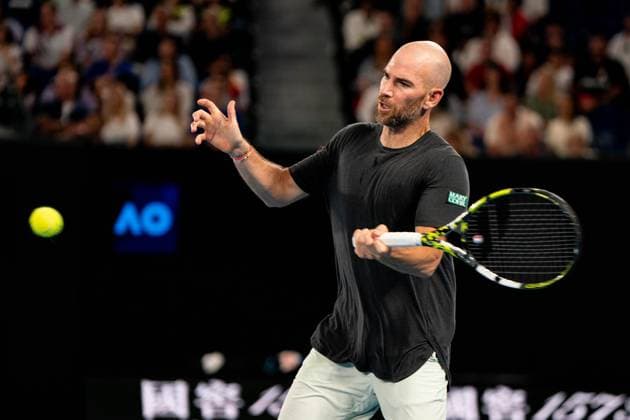 Adrian Mannarino (FRA) TENNIS : Open Australie 2024 - Melbourne - 21 01 2024 VirginieBouyer Panoramic 