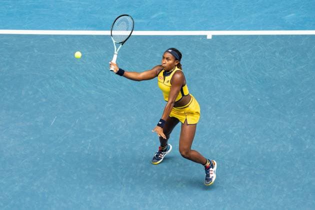 Coco Gauff (USA) TENNIS : Open Australie 2024 - Melbourne - 21 01 2024 VirginieBouyer Panoramic 