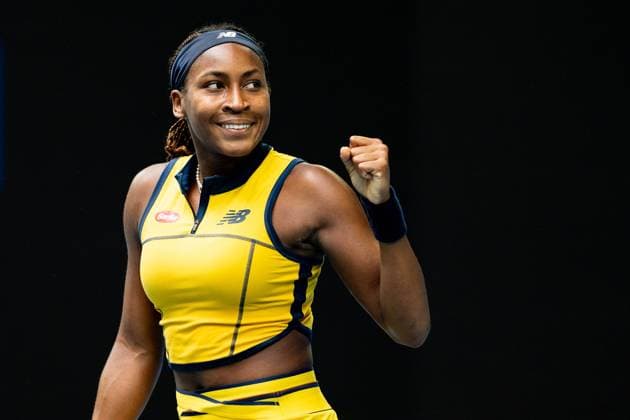 Sport Themen der Woche KW03 Sport Bilder des Tages Coco Gauff (USA) TENNIS : Open Australie 2024 - Melbourne - 21 01 2024 VirginieBouyer Panoramic 