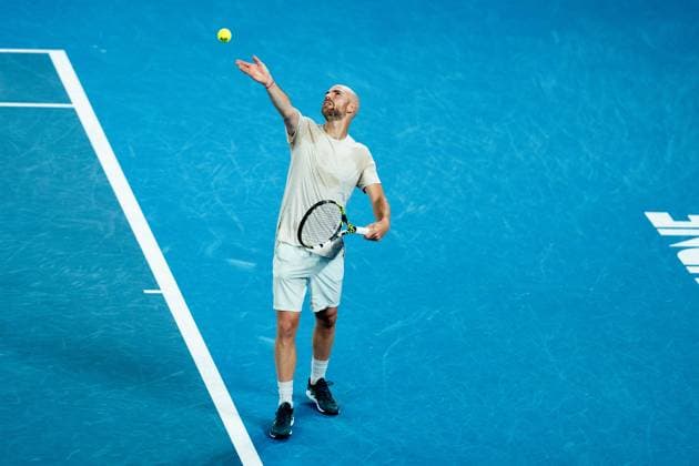 Adrian Mannarino (FRA) TENNIS : Open Australie 2024 - Melbourne - 21 01 2024 VirginieBouyer Panoramic 