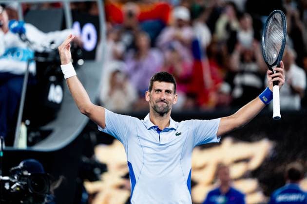 Novak Djokovic (SRB) TENNIS : Open Australie 2024 - Melbourne - 21 01 2024 VirginieBouyer Panoramic 