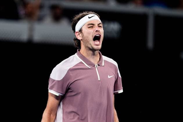 Taylor Fritz (USA) TENNIS : Open Australie 2024 - Melbourne - 21 01 2024 VirginieBouyer Panoramic 