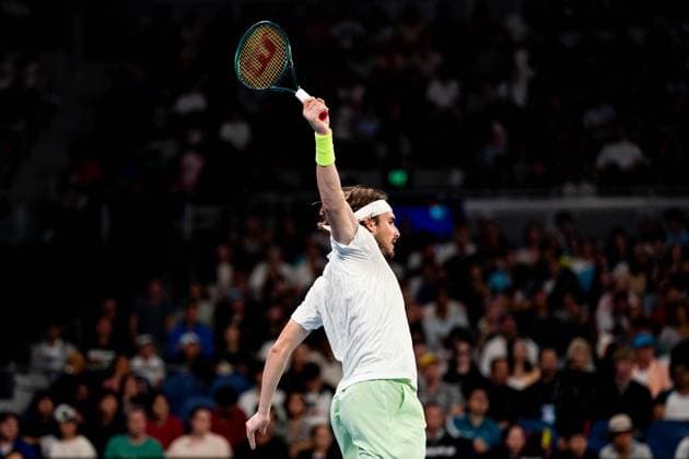 Stefanos Tsitsipas (GRE) TENNIS : Open Australie 2024 - Melbourne - 21 01 2024 VirginieBouyer Panoramic 