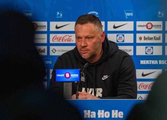 Fussball, Herren, Saison 2023 2024, 2. Bundesliga (18. Spieltag), Hertha BSC - Fortuna Düsseldorf, PK mit Trainer Pal Dardai (Hertha BSC), 21.01. 2024,