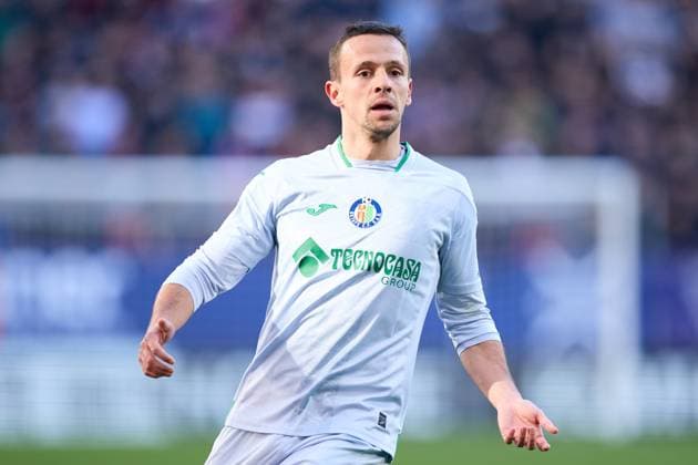 January 21, 2024: Nemanja Maksimovic of Getafe CF looks on during the LaLiga EA Sports match between CA Osasuna and Getafe CF at El Sadar on January 21, 2024, in Osasuna, Spain. - ZUMAa181 20240121_zaa_a181_022 Copyright: xRicardoxLarreinax
