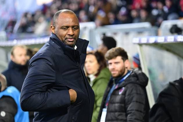 Patrick Vieira (strasbourg) FOOTBALL : Clermont Foot vs Racing Club de Strasbourg Alsace - 1 16e Coupe de France - 21 01 2024 FredericChambert Panoramic 